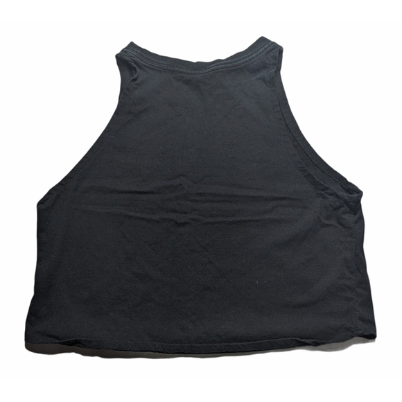 Black Reworked Calvin Klein Crop Top - Picture 2 of 5